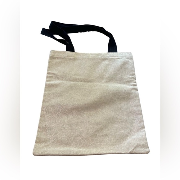 Philosophy White Iridescent Tote Bag with Black Straps - Picture 4 of 5